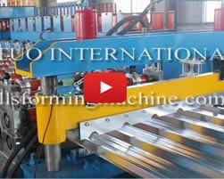 Memorial archway type trapezoid roofing steel sheet roll forming machine