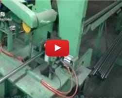 Pipe cutting section of stainless pipe making machine , China stainless pipe machine 
