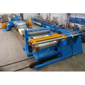 Automatic slitter cut to length line